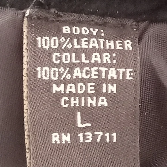 Valerie Steve's Blk Leather Suede Blazer Jacket size L - Picture 9 of 13